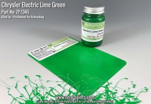 Zero Paints ZP-1345 Chrysler Electric Lime Green Paint 60ml