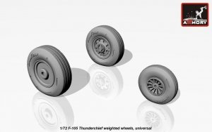 Armory Models AW72313 F-105 Thunderchief wheels w/ weighted tyres 1/72