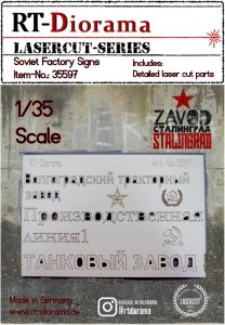 RT-Diorama 35597 Soviet Factory Signs 1/35