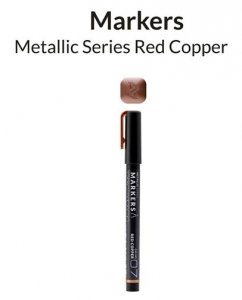 Gaahleri 45176 Metallic Series Marker Red Copper