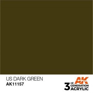 AK Interactive AK11157 US DARK GREEN – STANDARD 17ml