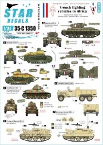 Star Decals 35-C1350 French Fighting Vehicles in Africa 3. Vichy France and the FFL - Forces Francaises Libres 1/35