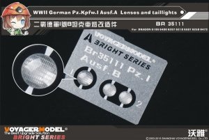 Voyager Model BR35111 WWII German Pz.Kpfw.I Ausf.A Lenses and taillights 1/35