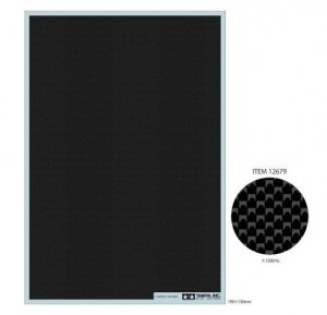 Tamiya 12679 Carbon Pattern Decal (Plain Weave / Fine) 1/24