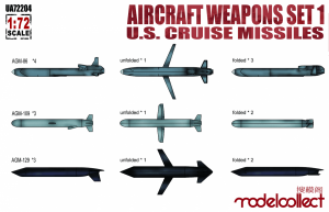 Modelcollect UA72204 Aircraft weapons set1 U.S.cruise missiles (1:72)