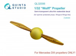 Quinta Studio QL32006 Wooden Propellers Wolff (WNW) 1/32