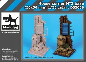 Black Dog D35058 House corrner N°3 base 1/35