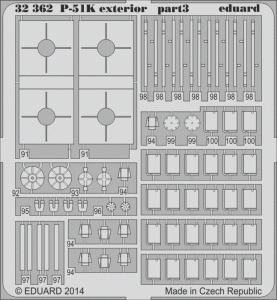 Eduard 32362 P-51K exterior 1/32 Dragon