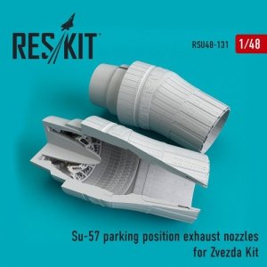 RESKIT RSU48-0131 Su-57 parking position exhaust nozzles for Zvezda kit 1/48