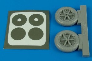 Aires 2090 Bf 109E wheels 1/32 Eduard