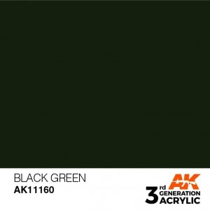 AK Interactive AK11160 BLACK GREEN – STANDARD 17ml