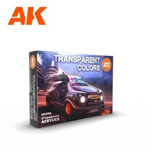AK Interactive AK11758 TRANSPARENT COLORS SET 6x17ml