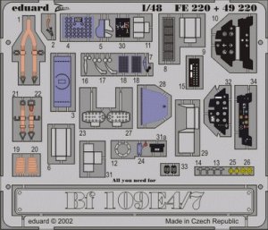 Eduard FE220 Bf 109E-4/7 1:48 Tamiya