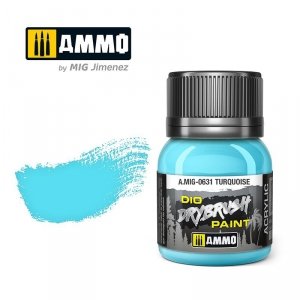 Ammo of Mig 0631 DRYBRUSH Turquoise 40ml