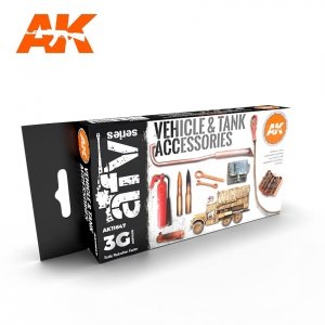 AK Interactive AK11647 VEHICLE AND TANK ACCESSORIES 6x17ml