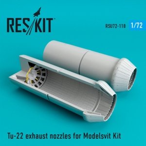 RESKIT RSU72-0118 Tu-22 exhaust nozzles for Modelsvit 1/72