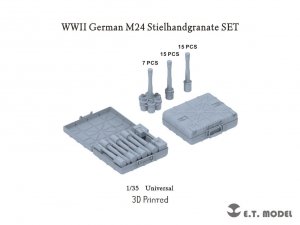 E.T. Model P35-224 WWII German M24 Stielhandgranate SET (3D Printed) 1/35