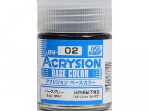 Gunze Sangyo BN02 Acrysion Base Color - Grey 18ml