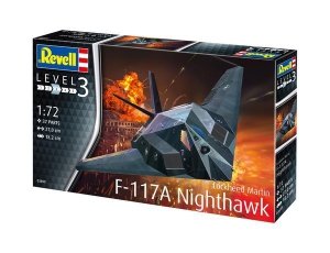 Revell 63899 F-117A Nighthawk Stealth Attack Aircraft Model Kit 1:72