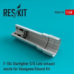RESKIT RSU48-0078 F-104 S/G Late Starfighter exhaust nozzle for Hasegawa/Eduard kit 1/48