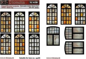 RT-Diorama 35759 Printed Accessories: Factory glass windows Factory Yard 1/35