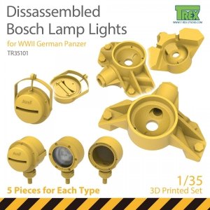 T-Rex Studio TR35101 Dissassembled Bosch Lamp Lights for WWII German Panzer 1/35