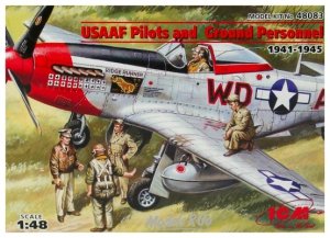 ICM 48083 USAAF Pilots and Ground Personnel (1941-1945) (1:48)