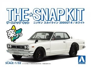 Aoshima 05883 Nissan Skyline 2000 GT-R (White) 1/32