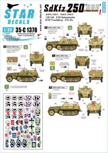 Star Decals 35-C1370 SdKfz 250 neu 1 SdKfz 250/1 and SdKfz 250/3 on the West Front 1/35