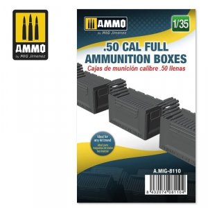 Ammo of Mig 8110 50 CAL FULL AMMUNITION BOXES 1/35
