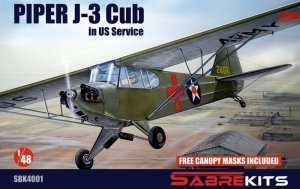 SabreKits SBK4001 Piper J-3 Cub in US Service 1/48