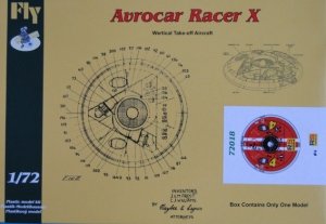 Fly 72018 Avrocar Racer X 1:72