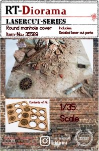 RT-Diorama 35589 Round manhole cover 1/35