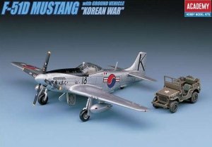 Academy 12496 P-51D Mustang+Jeep 1:72
