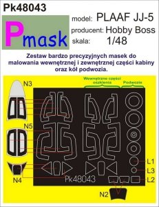 P-Mask PK48043 PLAAF JJ-5 (HOBBY BOSS) (1:48)