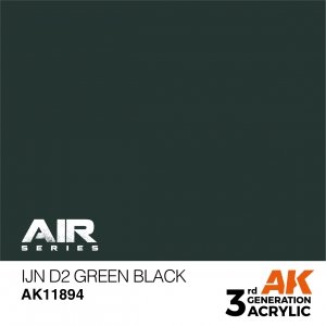 AK Interactive AK11894 IJN D2 GREEN BLACK – AIR 17ml