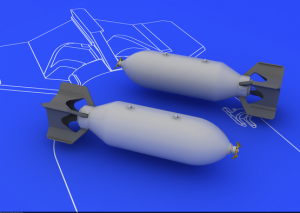 Eduard 648081 US 500lb bombs (2 pcs) 1/48