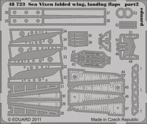 Eduard 48723 Sea Vixen folded wings, landing flaps 1/48 Airfix