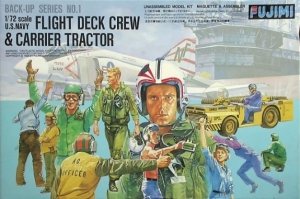 Fujimi 350011 U.S.Navy Flight Deck Crew & Carrier Tractor 1/72