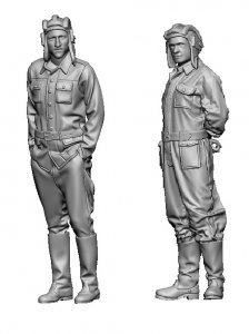 Glowel Miniatures 35931 Polish T-34 Crew Part 2 (2 Figures, 3D Printed) 1/35