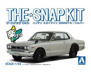 Aoshima 05882 Nissan Skyline 2000 GT-R (Silver) 1/32