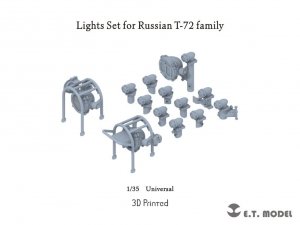 E.T. Model P35-270 Lights Set for Russian T-72 Family ( 3D Print ) 1/35