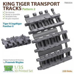 T-Rex Studio TR85054 King Tiger Transport Tracks Pattern 2 1/35
