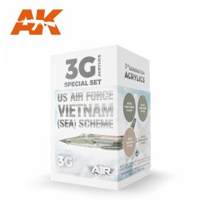 AK Interactive AK11748 US AIR FORCE SOUTH EAST ASIA (SEA) SCHEME 4x17 ml