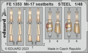 Eduard FE1353 Mi-17 seatbelts STEEL AMK 1/48