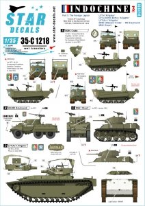 Star Decals 35-C1218 Indochine The Foreign Legion - Regiment Etranger Cavalerie 3 1/35