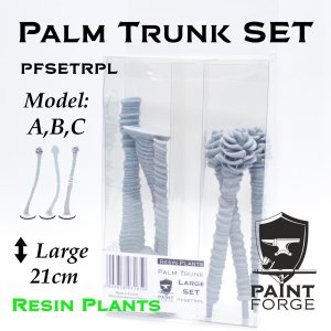 Paint Forge PFSETRPL Resin Plants PALM TRUNK SET L