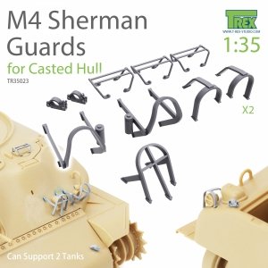T-Rex Studio TR35023 M4 Sherman Guards Set (for Casted Hull) can support 2 tanks 1/35