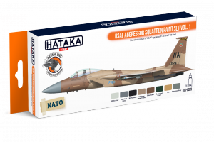 Hataka HTK-CS29 USAF Aggressor Squadron paint set vol. 1 (8x17ml)