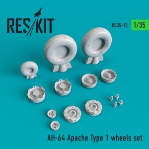 RESKIT RS35-0012 AH-64 Apache Type 1 wheels set 1/35